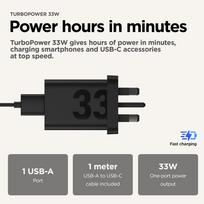 usb c fast charge - Motorola TurboPower 33W EU Universalus Juodas (Black) AC Spartusis įkrovimas Vidaus - 2 nuotrauka