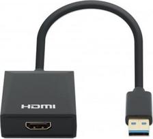 usb 2.0 to hdmi adapter - Manhattan USB-A to HDMI Adapter 1080p@60Hz Juodas (Black) - 6 nuotrauka