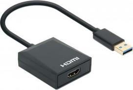 usb 2.0 to hdmi adapter - Manhattan USB-A to HDMI Adapter 1080p@60Hz Juodas (Black) - 7 nuotrauka