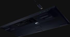 razer klaviatura - Razer BlackWidow V4 Low-Profile Tenkeyless HyperSpeed, Žalias Switch (Green), Belaidė - 2 nuotrauka