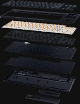 razer klaviatura - Razer BlackWidow V4 Low-Profile Tenkeyless HyperSpeed, Žalias Switch (Green), Belaidė - 3 nuotrauka