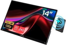 monitorius 14 - Verbatim Portable Touchscreen Monitor Light 14" FHD, Juodas (Black) - 2 nuotrauka