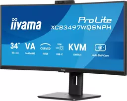 iiyama prolite - Iiyama ProLite XCB3497WQSNPH-B1 34", VA, UWQHD, lenktas, Juodas (Black) - 5 nuotrauka