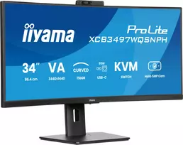 iiyama prolite - Iiyama ProLite XCB3497WQSNPH-B1 34", VA, UWQHD, lenktas, Juodas (Black) - 6 nuotrauka