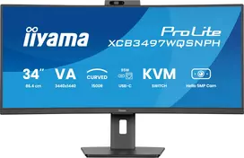 iiyama prolite - Iiyama ProLite XCB3497WQSNPH-B1 34", VA, UWQHD, lenktas, Juodas (Black) - 7 nuotrauka