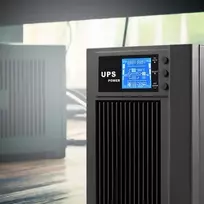 pure sine - Qoltec UPS On-line Gryna sinusinė banga 3kVA 2.4kW 53043 - 2 nuotrauka