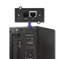pure sine - Qoltec UPS On-line Gryna sinusinė banga 3kVA 2.4kW 53043 - 3 nuotrauka