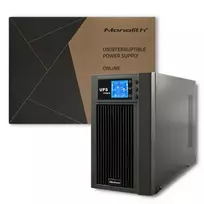 pure sine - Qoltec UPS On-line Gryna sinusinė banga 3kVA 2.4kW 53043 - 6 nuotrauka