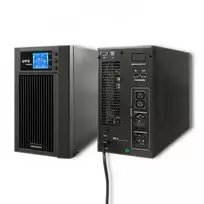 pure sine - Qoltec UPS On-line Gryna sinusinė banga 3kVA 2.4kW 53043 - 7 nuotrauka