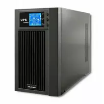 pure sine - Qoltec UPS On-line Gryna sinusinė banga 3kVA 2.4kW 53043 - 9 nuotrauka