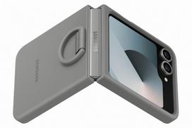 samsung silikoninis deklas ef - Samsung Silicone Case with Ring EF-PF741TJE Flip6 (Gray) - 4 nuotrauka