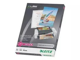 laminavimo vokeliai 125 a4 - Leitz iLAM UDT, Transparent, EVA (Ethylene Vinyl Acetate), Polyethylene terephthalate (PET), Glossy, A4, 222 mm, 309 mm - 2 nuotrauka