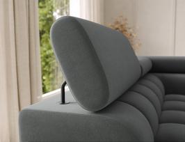 sofa lova - Eltap Kampinė sofa-lova Feraria, pilka (Gray), 202 x 358 cm x 93 cm - 2 nuotrauka
