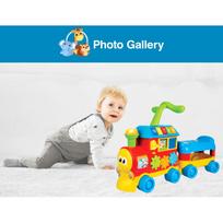 stumdukas - Lavinimo žaislas Smily Play Locomotive Grow With Me - 8 nuotrauka