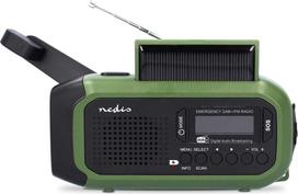 fm radijo imtuvas su baterijomis - Nedis RDDBCR2000GN Radijas DAB+ FM su saulės baterijomis, Žalias (Green) - 2 nuotrauka