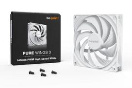 ventiliatorius 40mm - Be Quiet! Pure Wings 3 140mm PWM High-Speed White - 4 nuotrauka