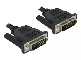 dvi cable - Delock Cable DVI to DVI Black 0.5m - 2 nuotrauka
