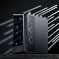 pc case - Jonsbo D400 PC-kompiuterio korpusas, Midi Tower, ATX, Tempered Glass - juodos spalvos - 7 nuotrauka