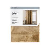 naktinis - AmeliaHome Naktinė užuolaida VELVET, garstyčių (Mustard), 140 x 245 cm - 5 nuotrauka