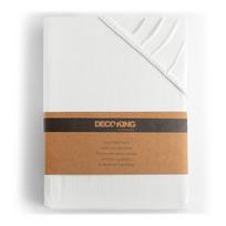 ciuzinys 200x 220 - DecoKing jersey Amber White paklodė su guma čiužiniui, 200x220 cm - 2 nuotrauka