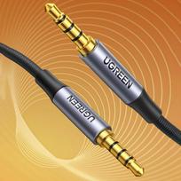 mini jack aux cable - UGREEN AV183 Mini jack cable 3.5mm, AUX, 3m (black) - 12 nuotrauka