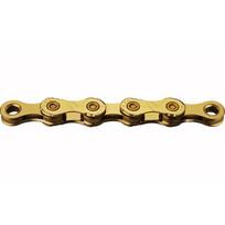 dviracio pavara - KMC Chain X12 Ti-N x 126L Gold - 2 nuotrauka