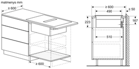 indukcine kaitlente - BOSCH PXX89BD56E - 15 nuotrauka