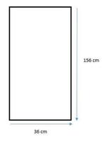 artus - Veidrodis BD ART, pastatomas, 36 cm x 156 cm, balta (White) - 2 nuotrauka