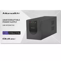 ups 900 w - QOLTEC 53776 UPS 1500VA 900W - 4 nuotrauka