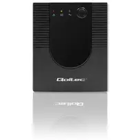 ups 900 w - QOLTEC 53776 UPS 1500VA 900W - 8 nuotrauka