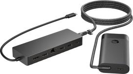 usb 65w charger - HP Universal USB-C Multiport Hub with 65W Power Adapter Notebook Charger 9H0H9AA#ABB Juodas (Black) - 2 nuotrauka