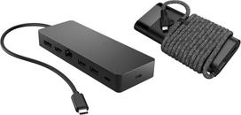 usb 65w charger - HP Universal USB-C Multiport Hub with 65W Power Adapter Notebook Charger 9H0H9AA#ABB Juodas (Black) - 5 nuotrauka
