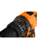 smuginis suktuvas akumuliatorinis - Neo Tools 04-619, 18V, bešepetėlinis smūginis gręžtuvas, 13mm griebtuvas, kompaktiškas, be akumuliatoriaus ir kroviklio - 2 nuotrauka