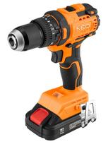 smuginis suktuvas akumuliatorinis - Neo Tools 04-619, 18V, bešepetėlinis smūginis gręžtuvas, 13mm griebtuvas, kompaktiškas, be akumuliatoriaus ir kroviklio - 5 nuotrauka