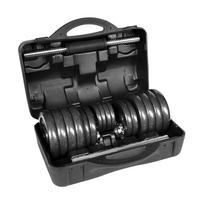 stanga - Reguliuojami hanteliai dėkle 30 kg su štanga REBEL ACTIVE - 3 nuotrauka