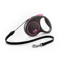 suns pavadeliais - FLEXI Black Design M Cord 5 m blue automatinis pavadėlis - 2 nuotrauka