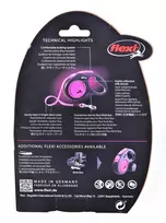 flexi m tape 5 m - FLEXI New Neon S Tape 5 m pink automatinis pavadėlis - 7 nuotrauka