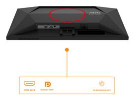 aoc monitoriai - LCD Monitor|AOC|23.8 "|1920 x 1080 pixels|Full HD|Native aspect ratio 16:9|LED|Flat|24G4HRE - 14 nuotrauka