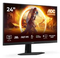 aoc monitoriai - LCD Monitor|AOC|23.8 "|1920 x 1080 pixels|Full HD|Native aspect ratio 16:9|LED|Flat|24G4HRE - 15 nuotrauka