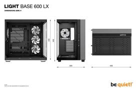 korpusas be quiet! - Be Quiet! LIGHT BASE 600 LX Black (Juodas) - 3 nuotrauka