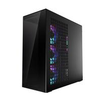 white glass - ARCTIC Xtender Mirror kompiuterio korpusas, Mid Tower, E-ATX, RGB, Tempered Glass – juodos spalvos, mirrored - 12 nuotrauka