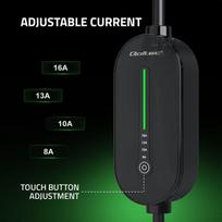 ev ikrovimo - Qoltec Mobilus elektromobilių įkroviklis 2in1 Type 2, 3.5kW, 5m - 5 nuotrauka