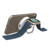 belaidis pakrovejas stovas - Hyper Hyperjuice Qi2 2-in-1 Magnetic Charging Stand | HJ3310WHGL - 2 nuotrauka