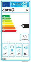 gartraukis 60 cm - CATA Hood | FK SLIM 6000 WH | Conventional | Energy efficiency class B | Width 60 cm | 162 m³/h | Mechanical | LED | White | 02011204 - 2 nuotrauka