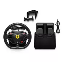 racing vairai - Thrustmaster T98-P Ferrari 296 GTB Vairas su Pedalais (Juodas/Black) PS4/PS5/PC - 3 nuotrauka