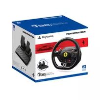 racing vairai - Thrustmaster T98-P Ferrari 296 GTB Vairas su Pedalais (Juodas/Black) PS4/PS5/PC - 6 nuotrauka