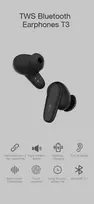 ausines earphones 2 - Orsen T3 Black (Juodos) - 8 nuotrauka