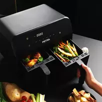 oro gruzdintuve dual - Petra PT4750BLKVDEEU7 Dual Air Juodas 3,7L - 2 nuotrauka