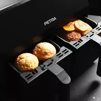 oro gruzdintuve dual - Petra PT4750BLKVDEEU7 Dual Air Juodas 3,7L - 4 nuotrauka