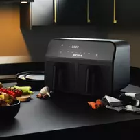 oro gruzdintuve dual - Petra PT4750BLKVDEEU7 Dual Air Juodas 3,7L - 8 nuotrauka